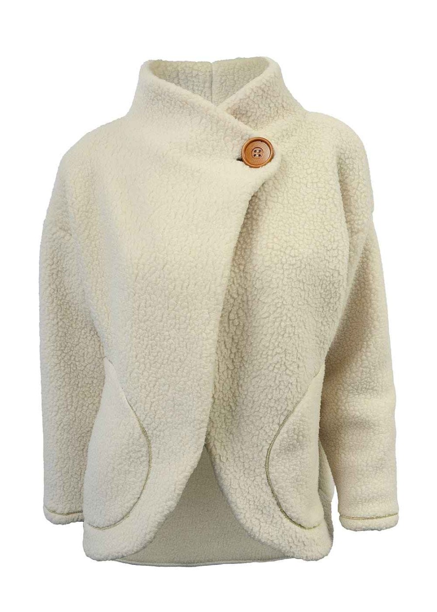 Mujer De Soto | Femme Cortina Wrap Fleece* Cream