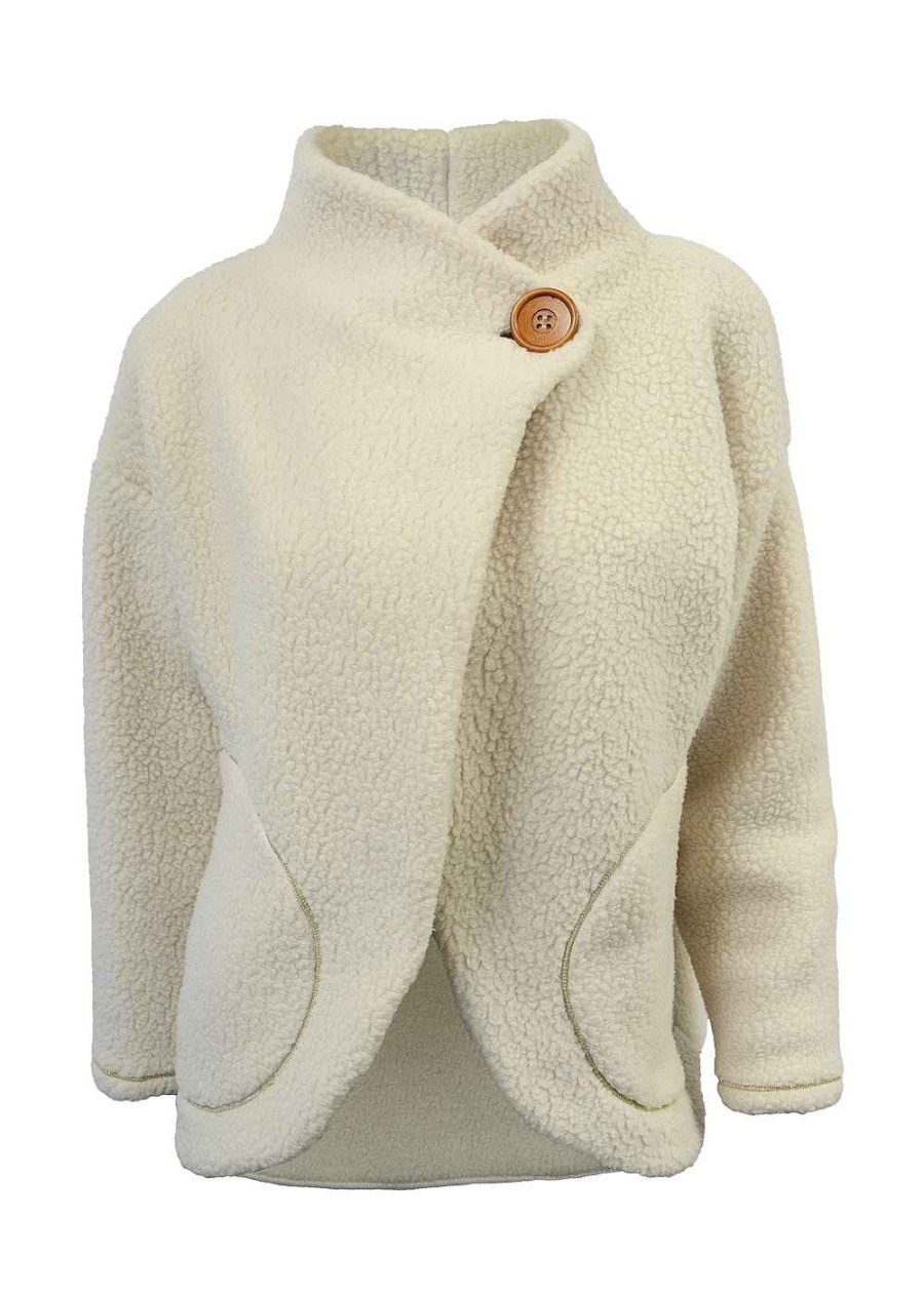 Hombres De Soto | Femme Cortina Wrap Fleece* Cream